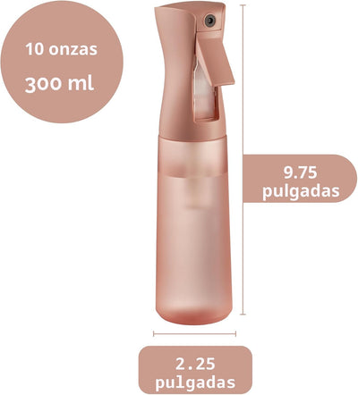 Botella spray 10oz pulverizador niebla fina para cabello y plantas