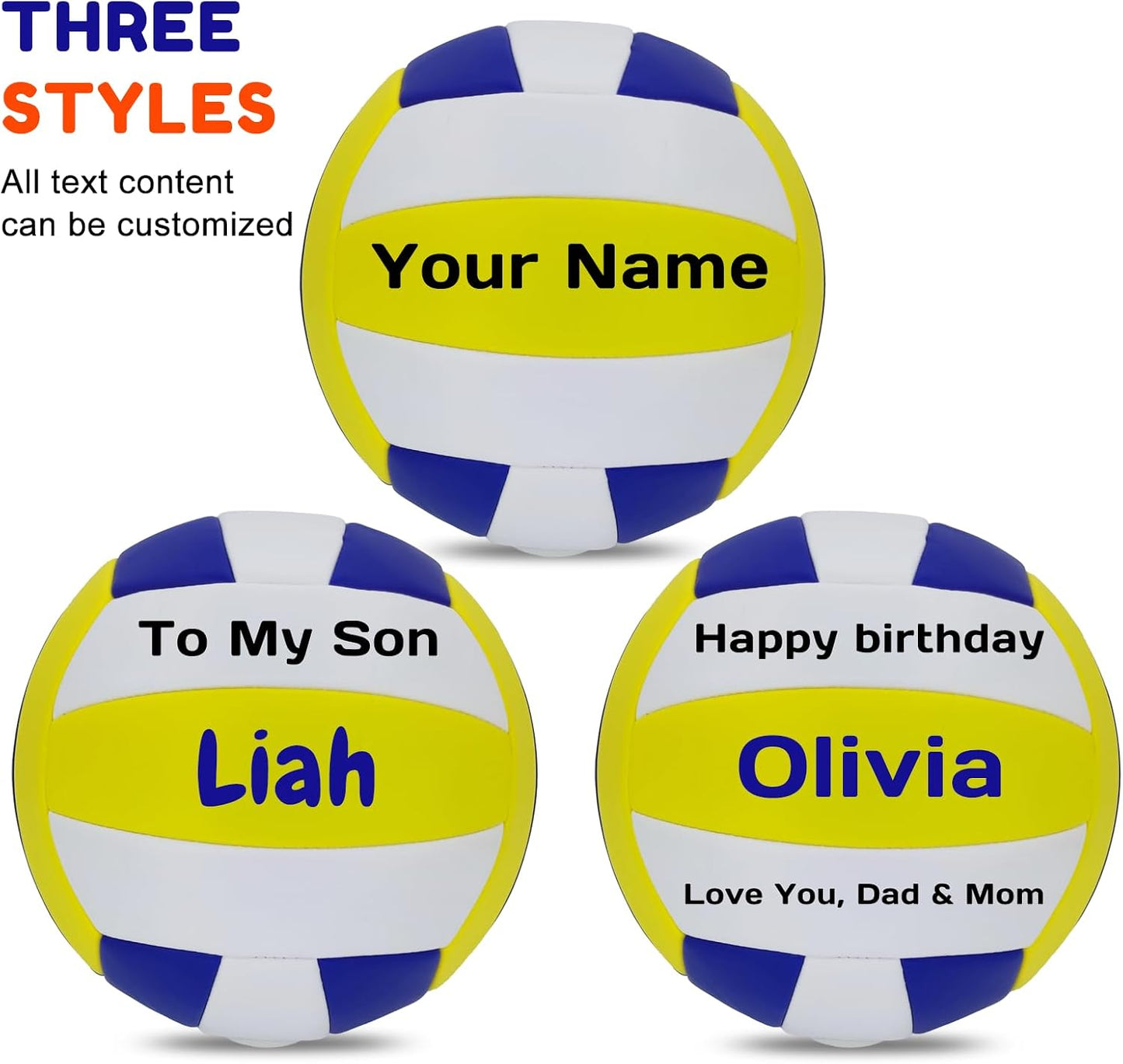 Pelota voleibol personalizada con nombre tamaño 5