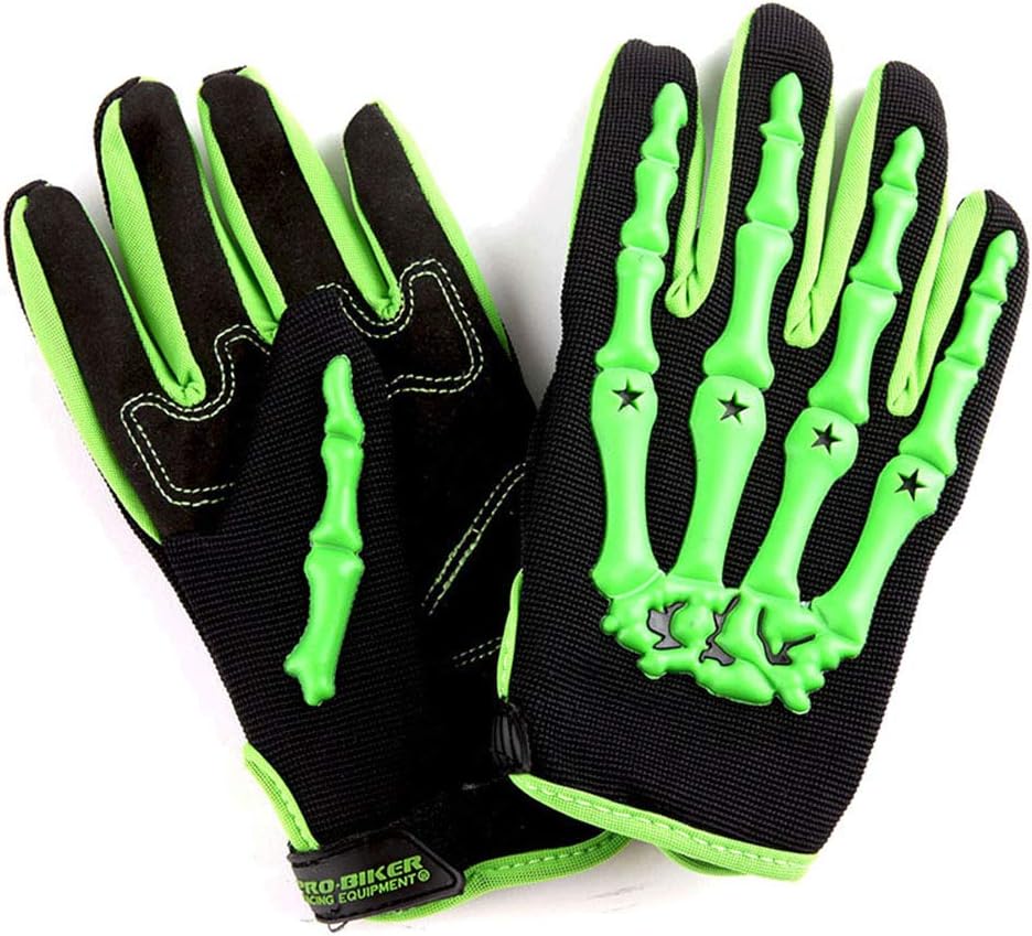 Casco Motocross Juvenil Negro Gafas Guantes Esqueleto Pack