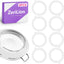 8 anillos sellado silicona 3.75pulg blancas tapas frascos vidrio