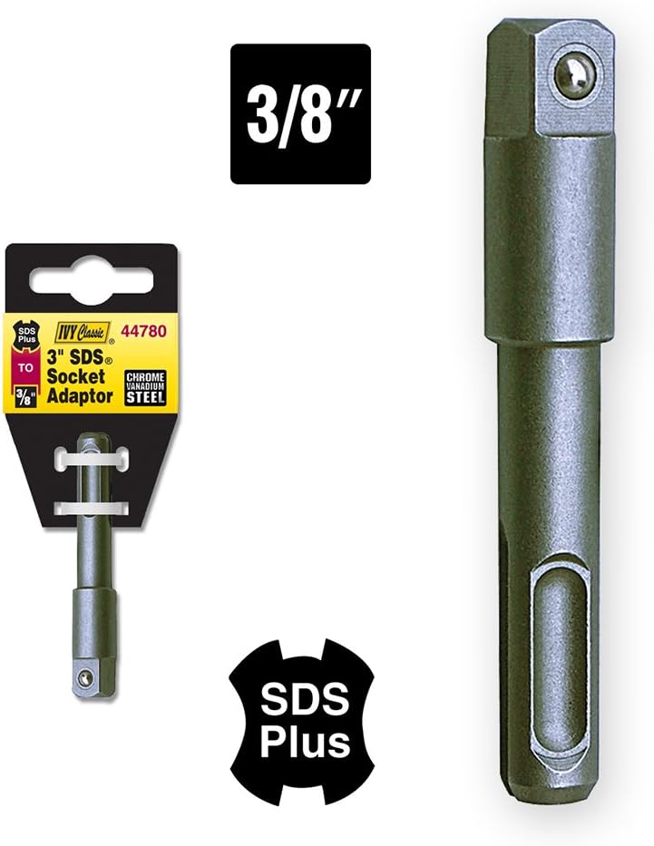 Adaptador SDS-Plus cuadrado 3/8 3" Impact Plus