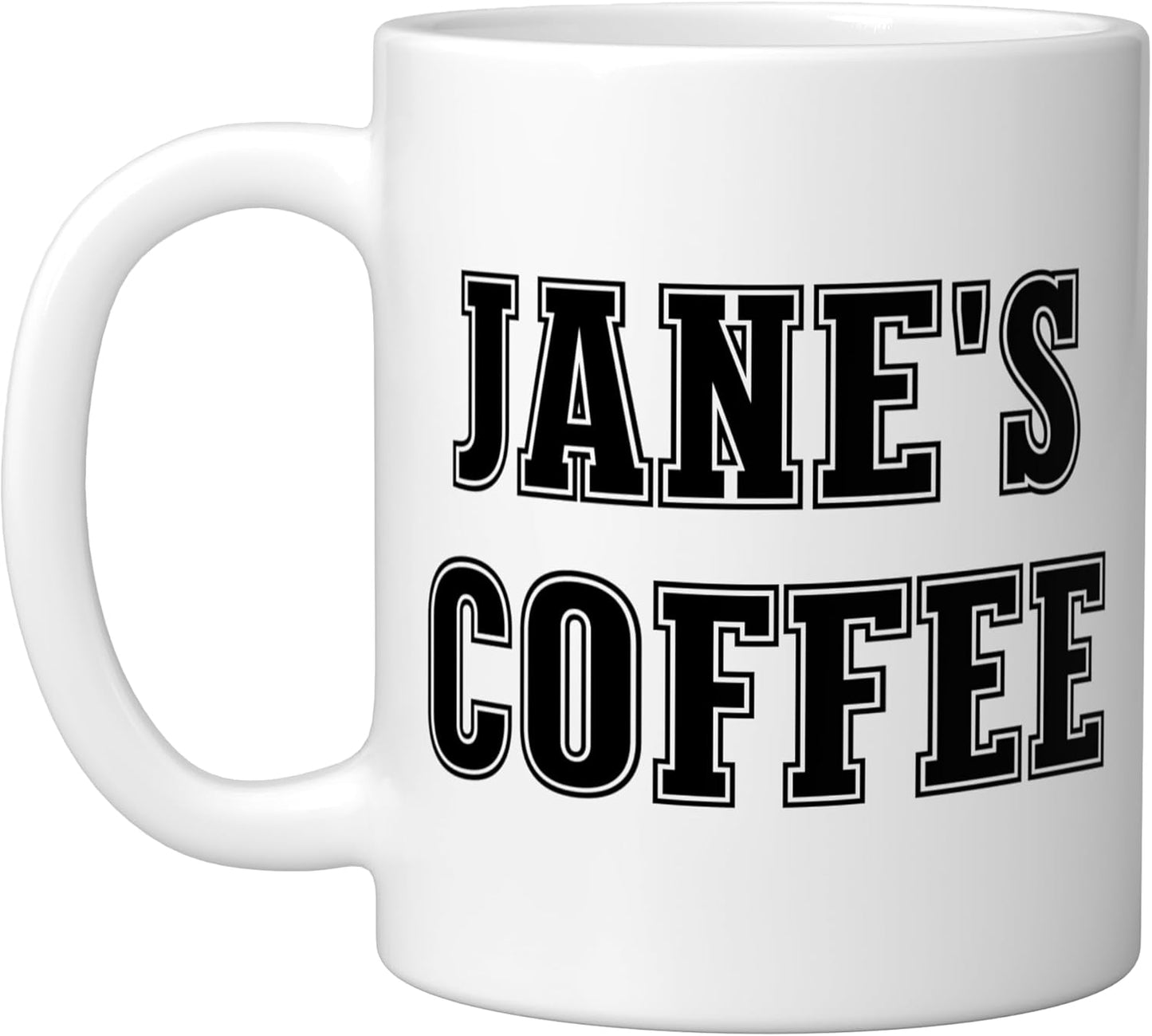 Taza Cerámica Personalizada con Nombre Blanco