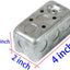 12 Cajas Eléctrica Metal 4x2pulg 13pulg3 Capacidad
