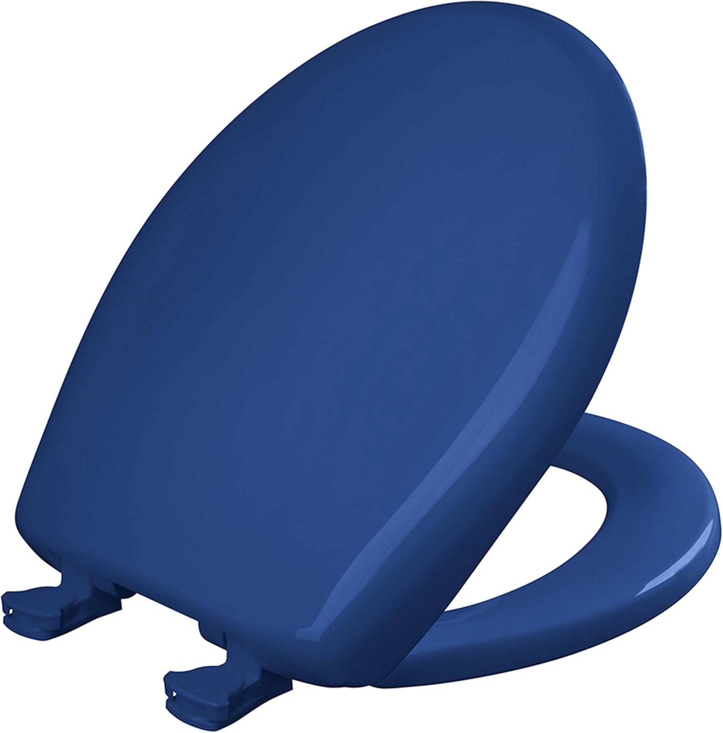 Asiento inodoro cierre lento plástico duradero color azul
