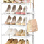 Organiz. estante metal 10 niveles zapatero vertical blanco