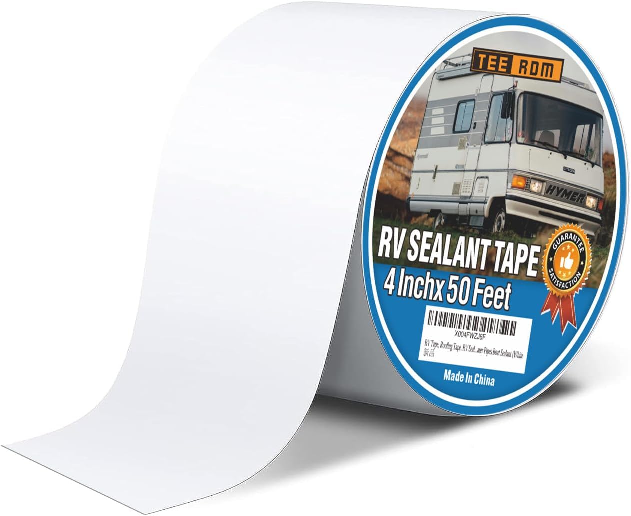 Cinta selladora RV 4" x50ft impermeable UV resistente