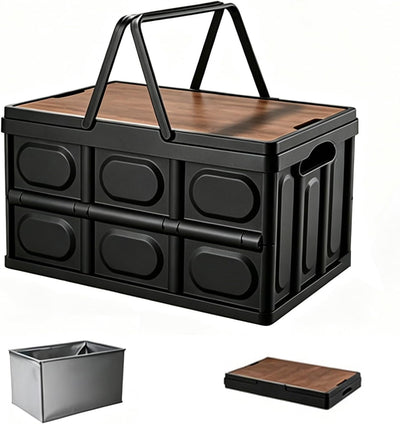 Caja plástico almacenamiento maletero coche 55L impermeable