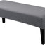 Funda elástica para banco comedor lavable gris