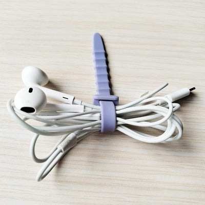 Lazos de cables silicona elástica multicolor oficina casa