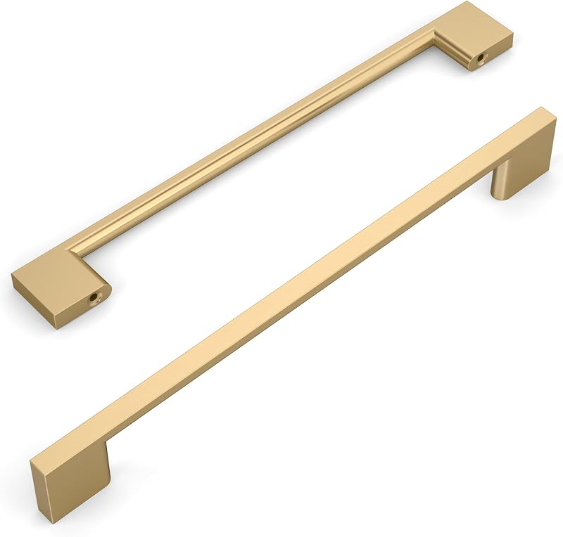 10 Tiradores Bronce Champán para Armarios Cocina 7.5"