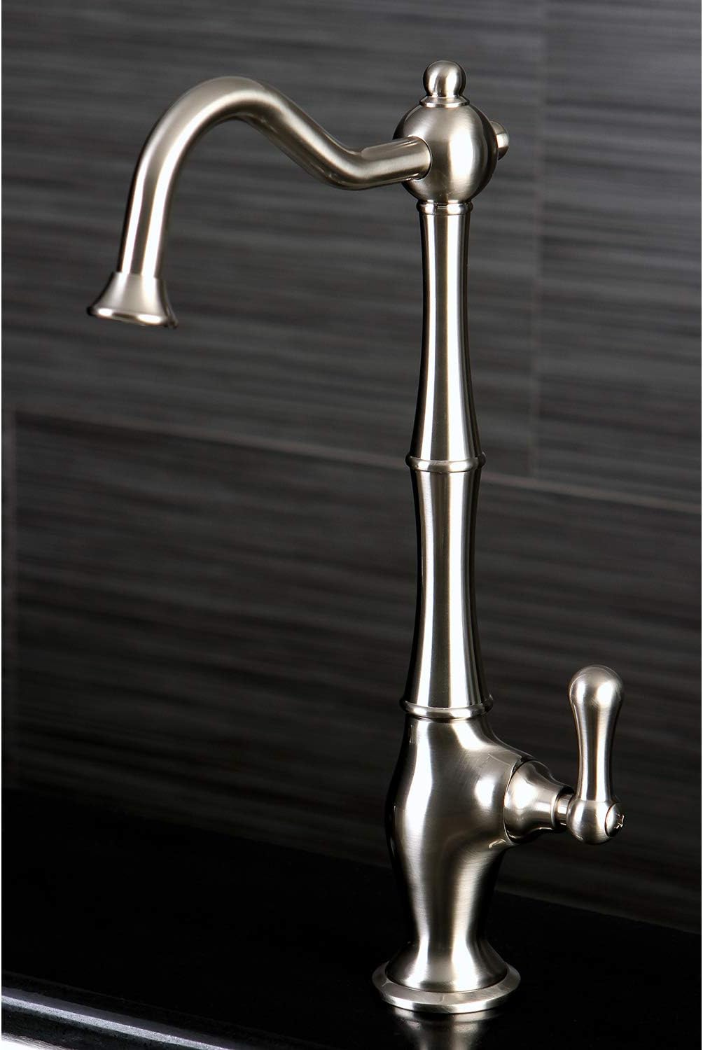 Grifo filtración agua fría níquel cepillado