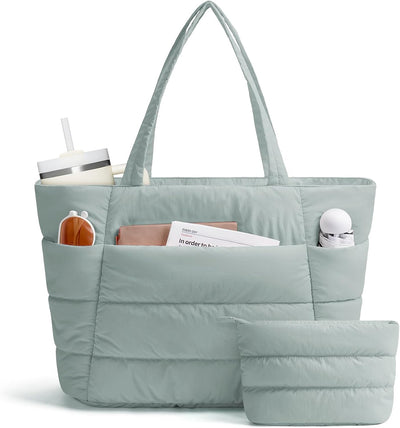 Bolsa de mano acolchada para mujer trabajo viaje gimnasio