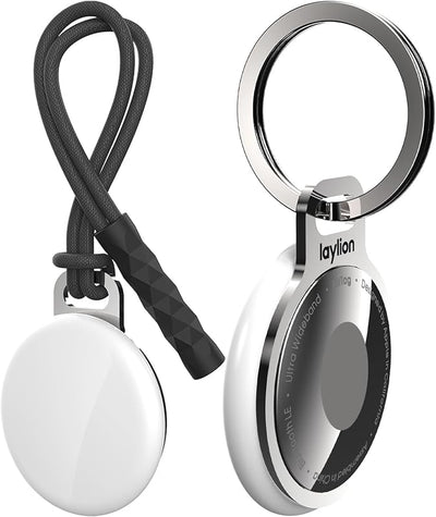 2 Llaveros AirTag acero inox pulido con espejo