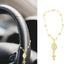 Accesorio rosario para volante y retrovisor católico