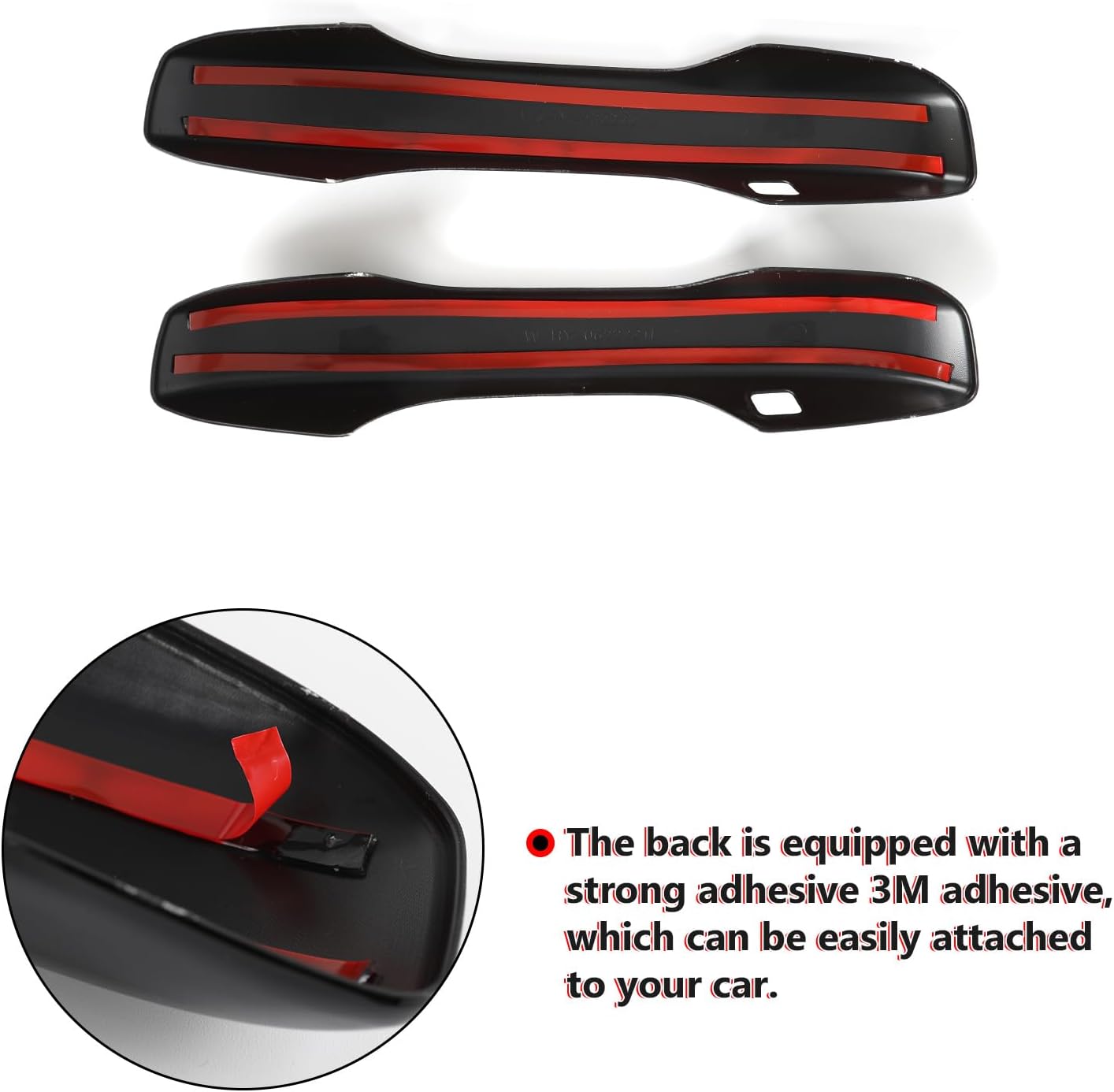 Set 4 cubiertas manija puerta fibra carbono comp Honda Civic