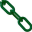Cadena barrera plástico 1.5" 500 ft verde