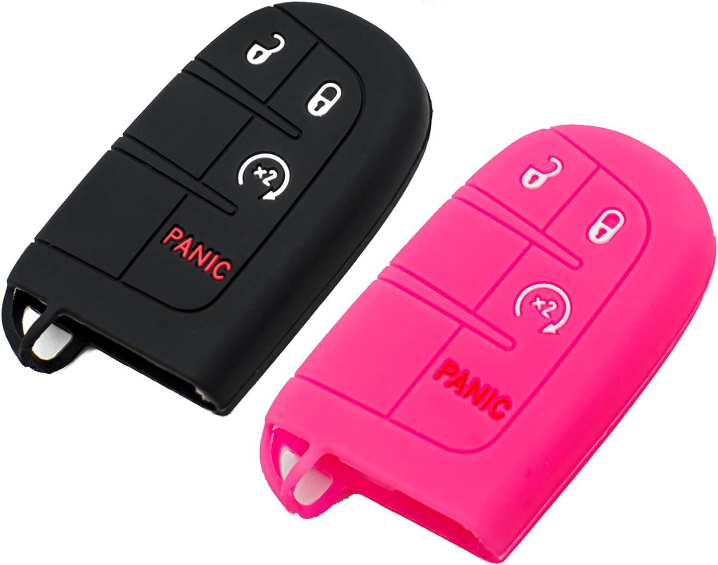 Funda llavero silicona comp Dodge Jeep Chrysler Fiat