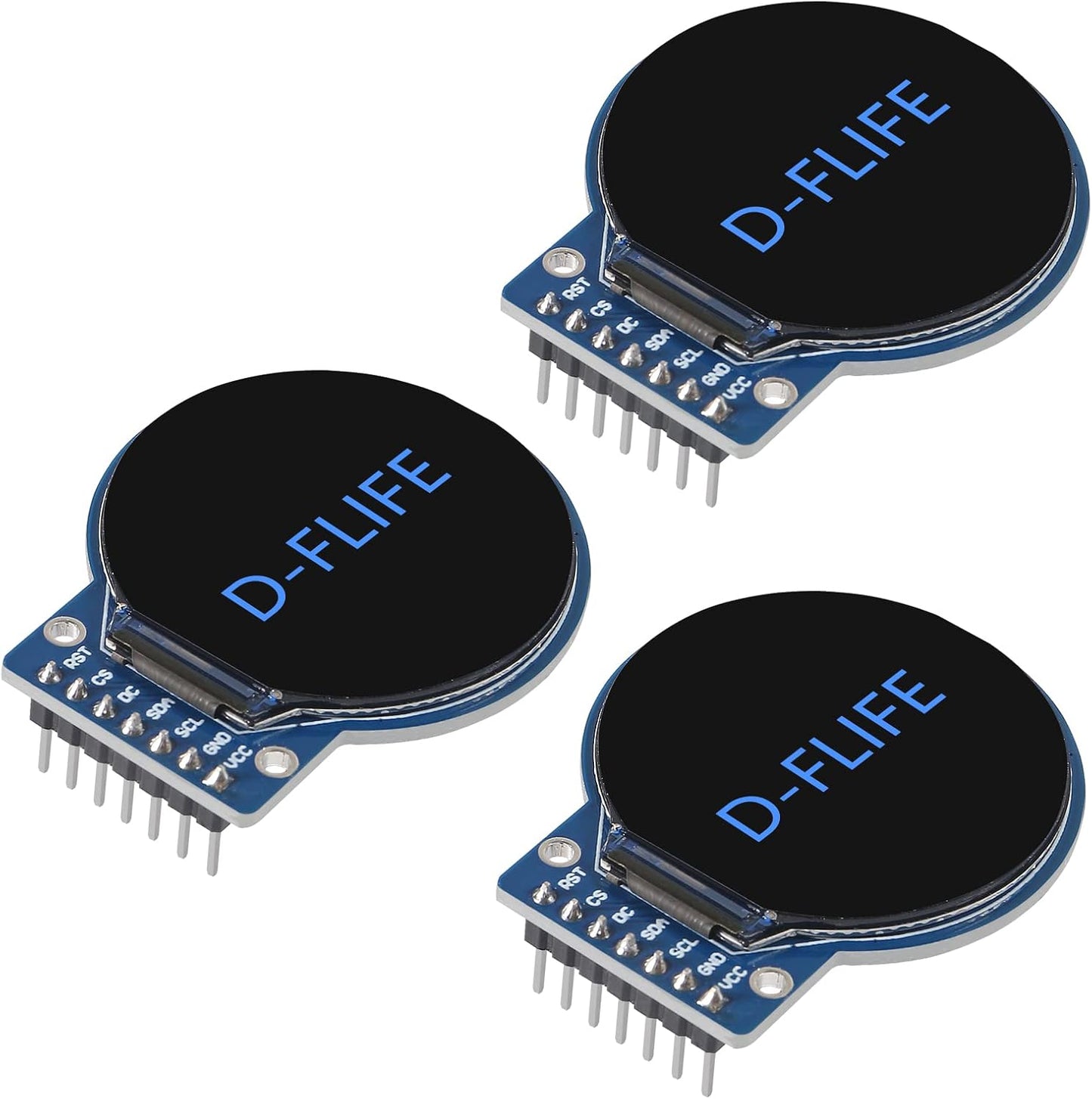 3 Pzas Pantalla TFT LCD Redondo 240x240 para Arduino