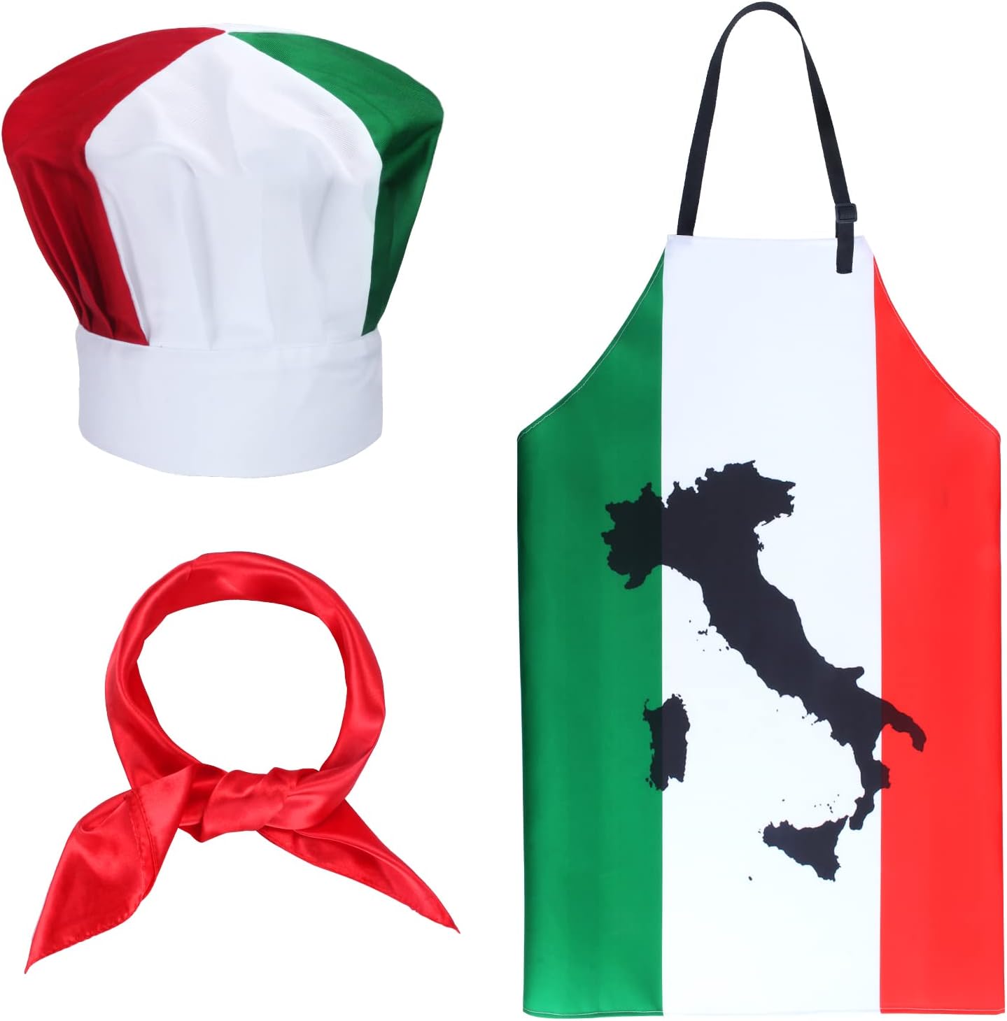 Disfraz chef italiano sombrero delantal mujer