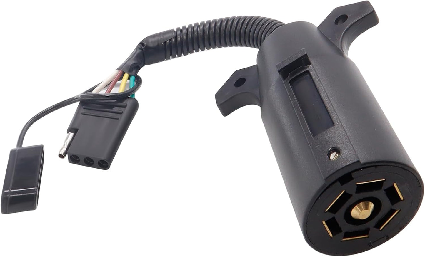 Adaptador 7 vías a 4 pines para remolque luz cubierta polvo