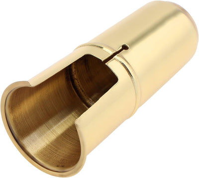 Tapa protectora boquilla saxofón alto de madera color dorado