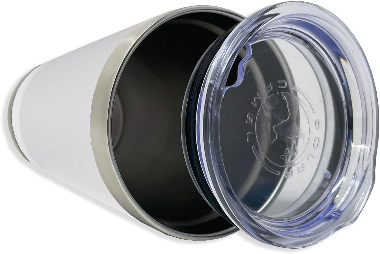 Vaso térmico 16oz ancla barco grabado blanco