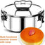 Molde flan acero inox 7.5x7.5x3pulg con tapa y asa