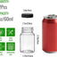 Botella vidrio 2oz con tapa set 12 chupitos a prueba de fugas