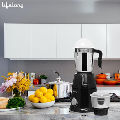 Mezcladora de cocina con 2 recipientes acero inox 500W