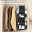 Organiz. zapatos colgante con bolsillos 8 pares negro