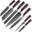 Set 7 Cuchillos Chef Japoneses Acero Inox Alto Carbono