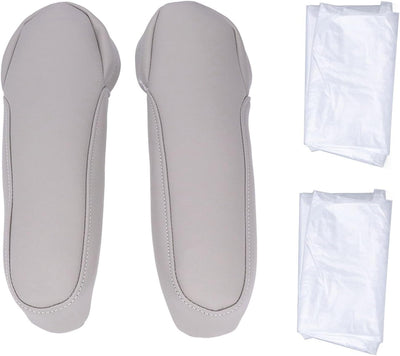 2 Fundas reposabrazos cuero coche gris 04-14