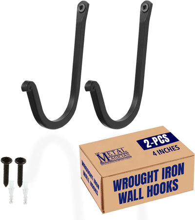 Ganchos hierro forjado cierres metal decoración pared