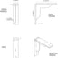 Soporte acero 2x8x8 pulg