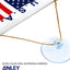 Bandera colgante EE.UU. 4x6pulg con flecos para espejo coche