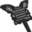 Placa conmemorativa mariposa para tumba cementerio