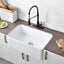 Fregadero arcilla refractaria blanca 30" cocina con estante