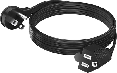 Cable extensión 2ft enchufe plano 45 grados 14AWG con tierra