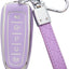 Funda TPU llavero Ford sin llave 5 botones morado