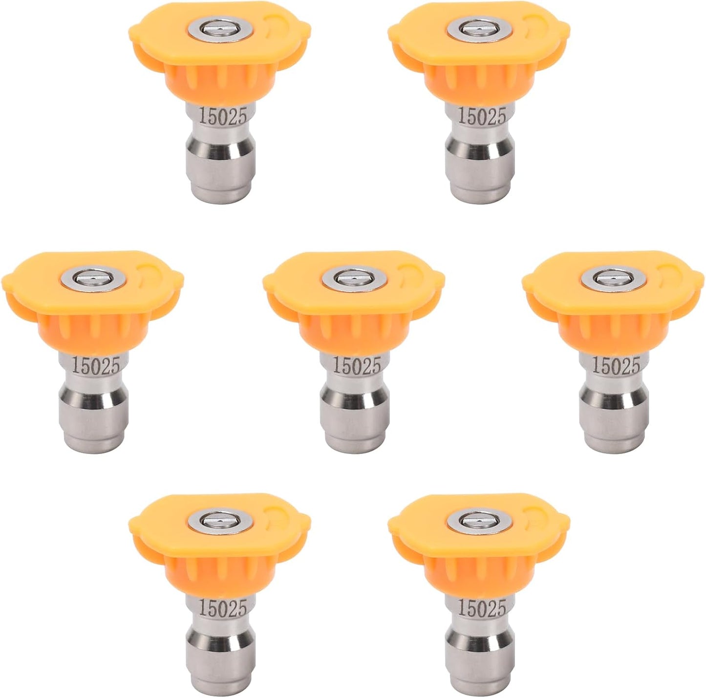 Puntas lavadora presión 7 pzas 1/4pulg 4000PSI amarillo