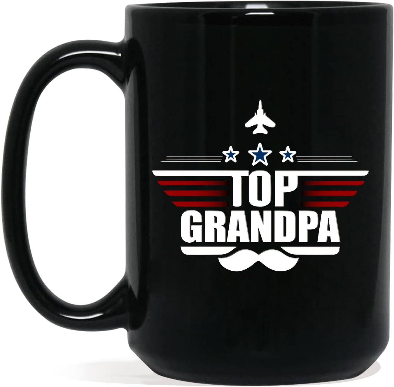 Taza Cerámica Top Grandpa 15oz para Café y Té
