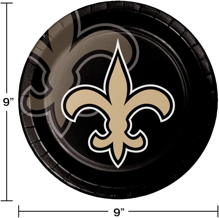 Kit fiesta platos servilletas New Orleans Saints 72 Uds