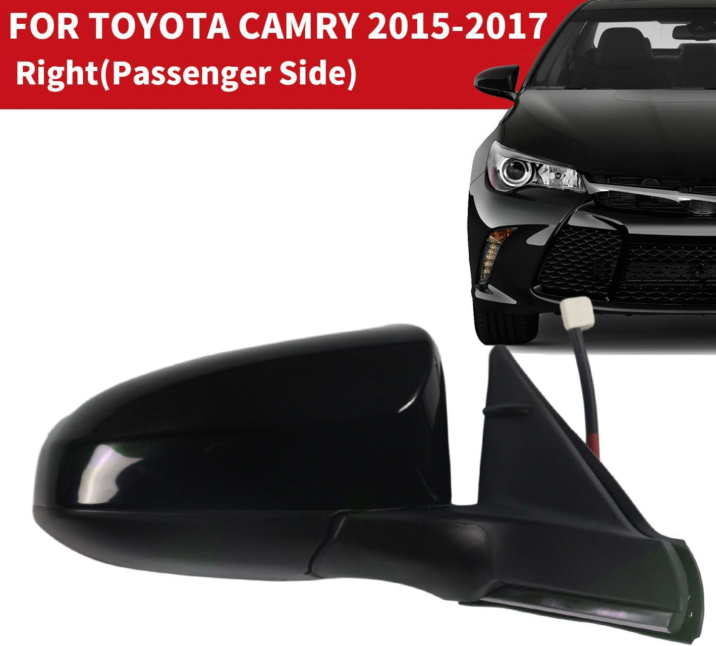 Espejo lateral pasajero Toyota Camry