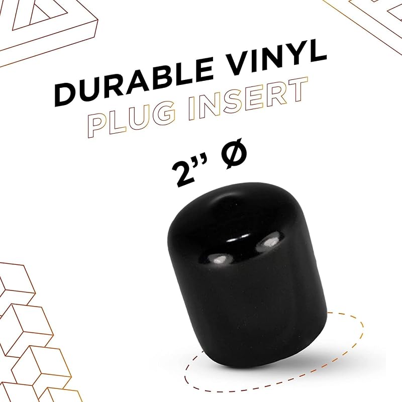 Tapones plástico acanalado para patas muebles negro