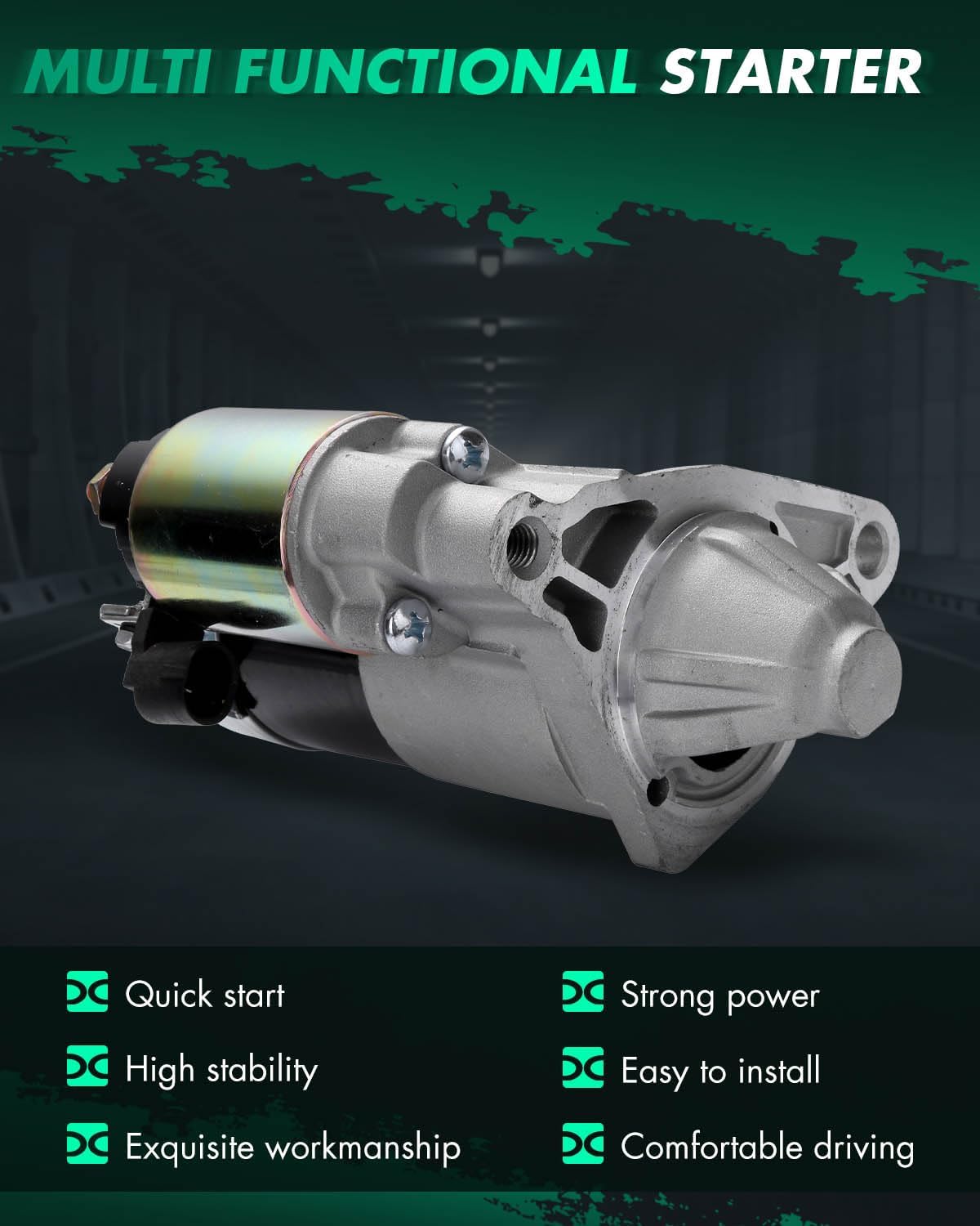 Motor arranque Jeep Grand Cherokee 7L V8 12V 8 dientes