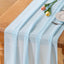 Camino mesa gasa azul 3 Pzas estilo bohemio 10ft 29x120pulg