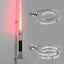 Soporte pared sable luz 1 agujero transparente