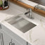 Fregadero baño acero inox 20x14pulg drenaje desplegable