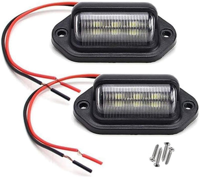 2 Luces Matrícula 12V 6 SMD LED para Camión SUV
