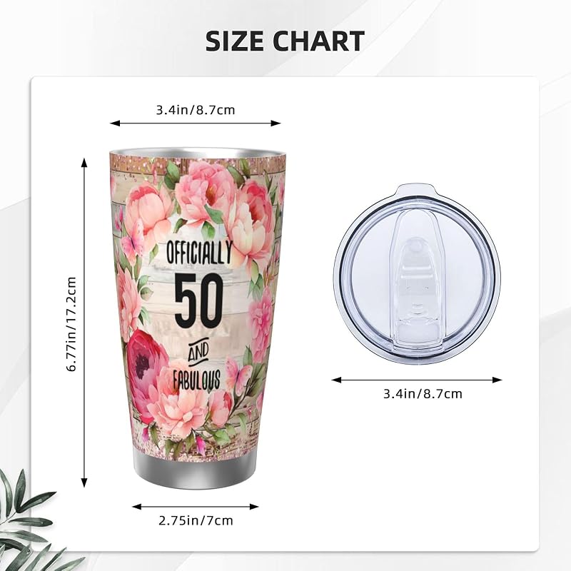 Vaso acero inox 20oz regalo cumpleaños mujer mamá abuela